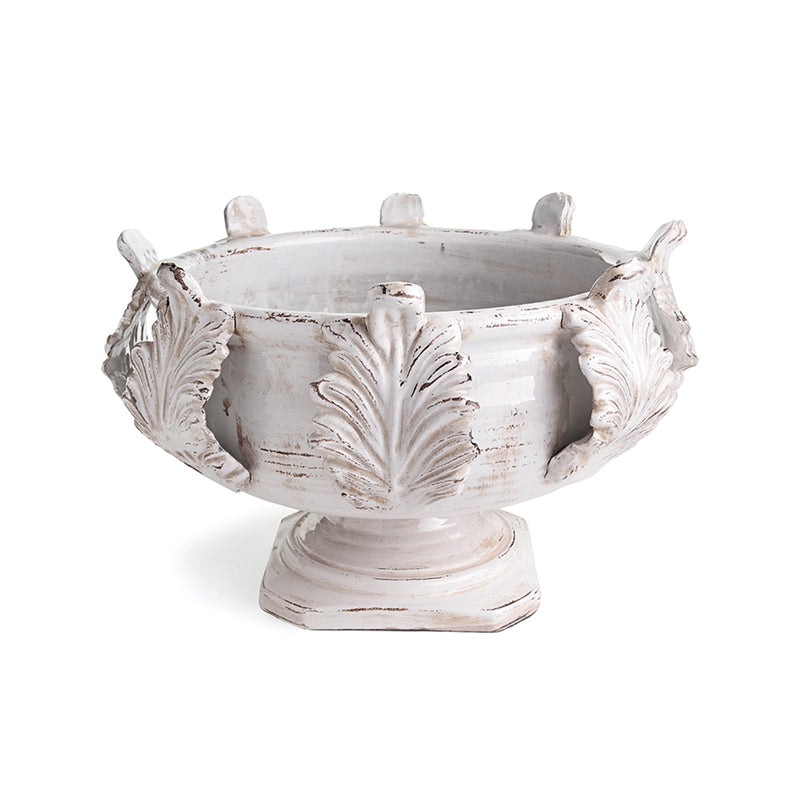 Acanthus grand Footed Urn White
