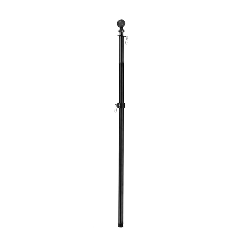 Evergreen Flag Hardware,Metal Extendable House Flag Pole, Black,39x1.8x1.8 Inches