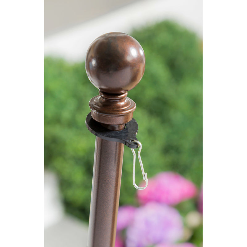 Evergreen Flag Hardware,Metal Extendable House Flag Pole, Bronze,39x1.8x1.8 Inches