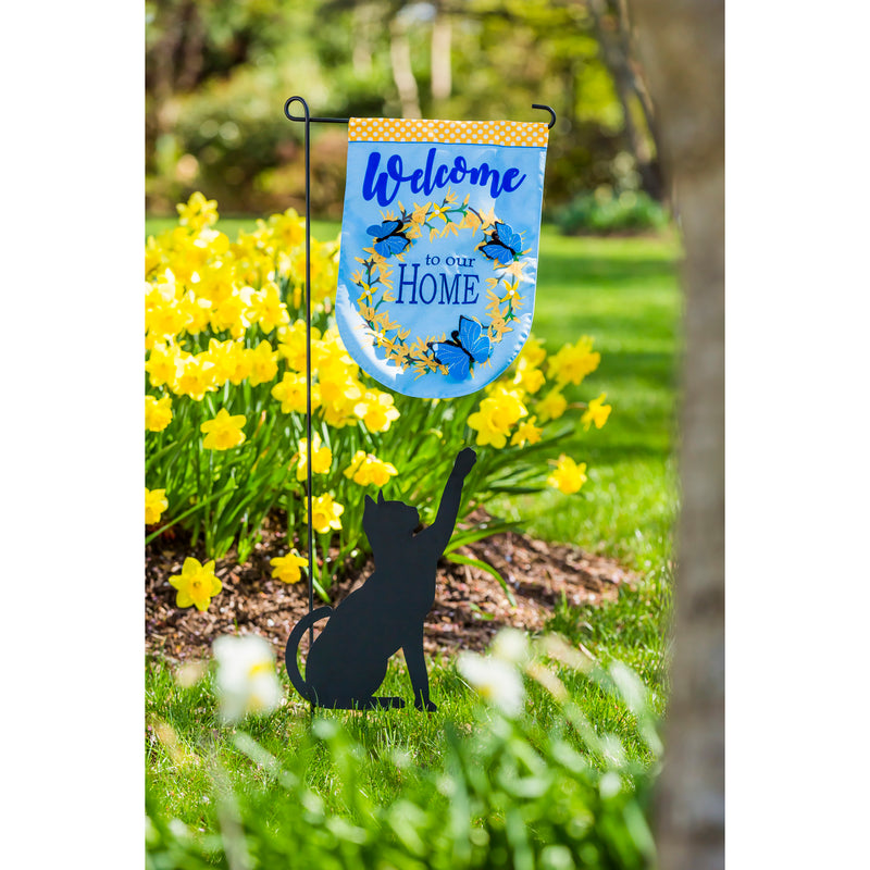 Evergreen Flag hardware,Cat Garden Flag Stand,16.75x0.375x43 Inches