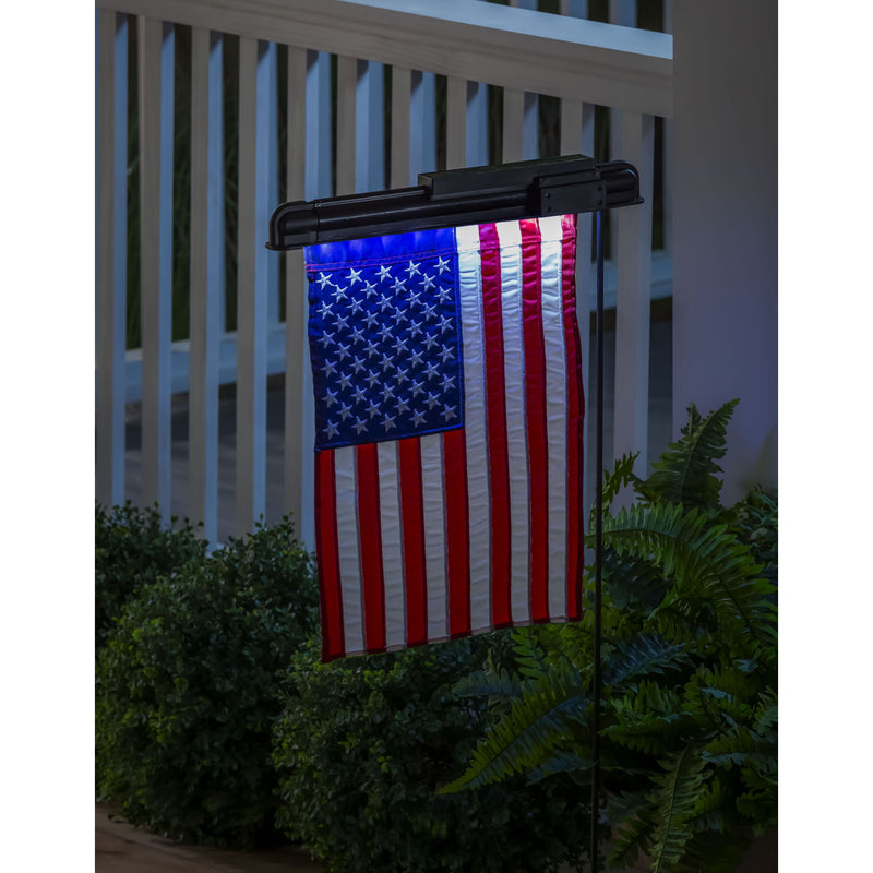 Evergreen Flag hardware,Solar Light for Garden Flag,2x13x2.6 Inches