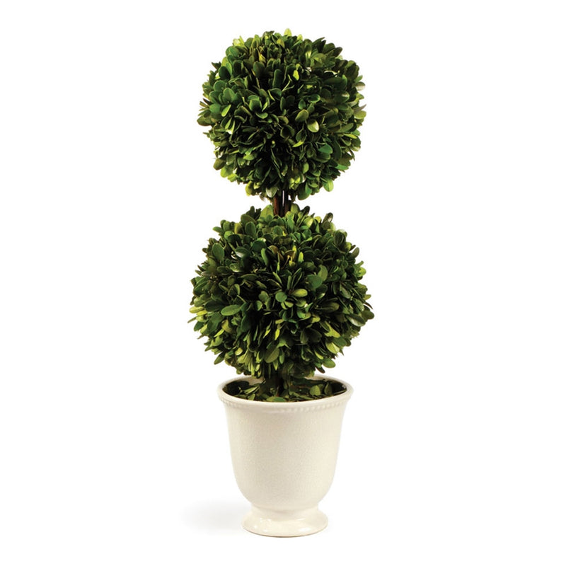 Pg Dble Ball Topiary In Beaded Pot