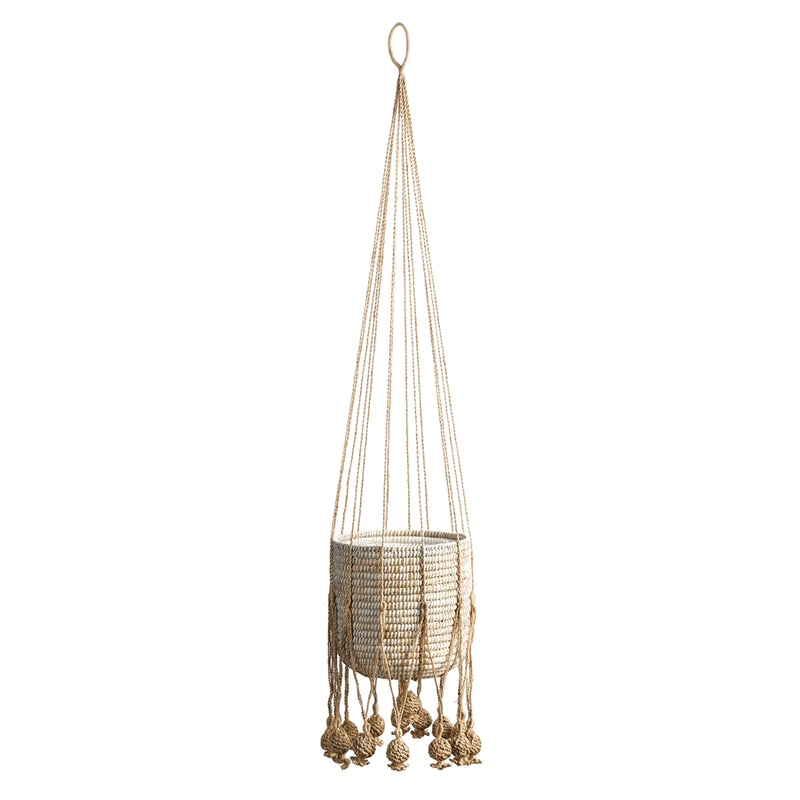 Napa Home Accents Collection-Gaia Jute Hanging Basket ,11.75 inches