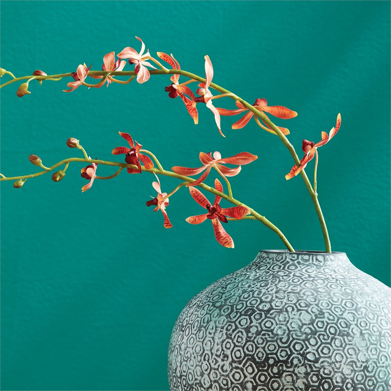 Napa Floral Collection-Orchid Stem 38 inches Orange