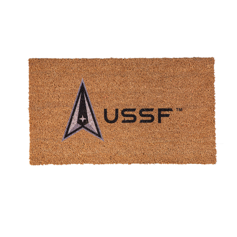 Evergreen Floormat,Coir Mat, 16"x28", US Space Force,28x16x1.5 Inches