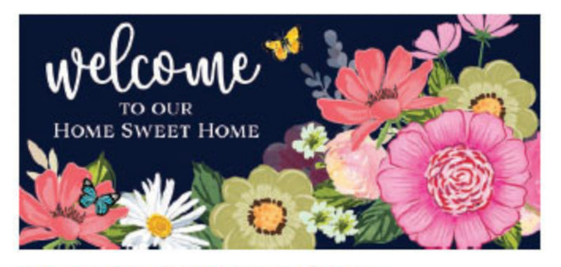 Evergreen Floormat,Welcome To Our Home Sweet Home Sassafras Switch Mat,0.25x22x10 Inches