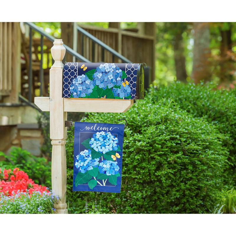 Evergreen Mailbox Cover,Hydrangea Blossoms Mailbox Cover,20.5x18x0.1 Inches