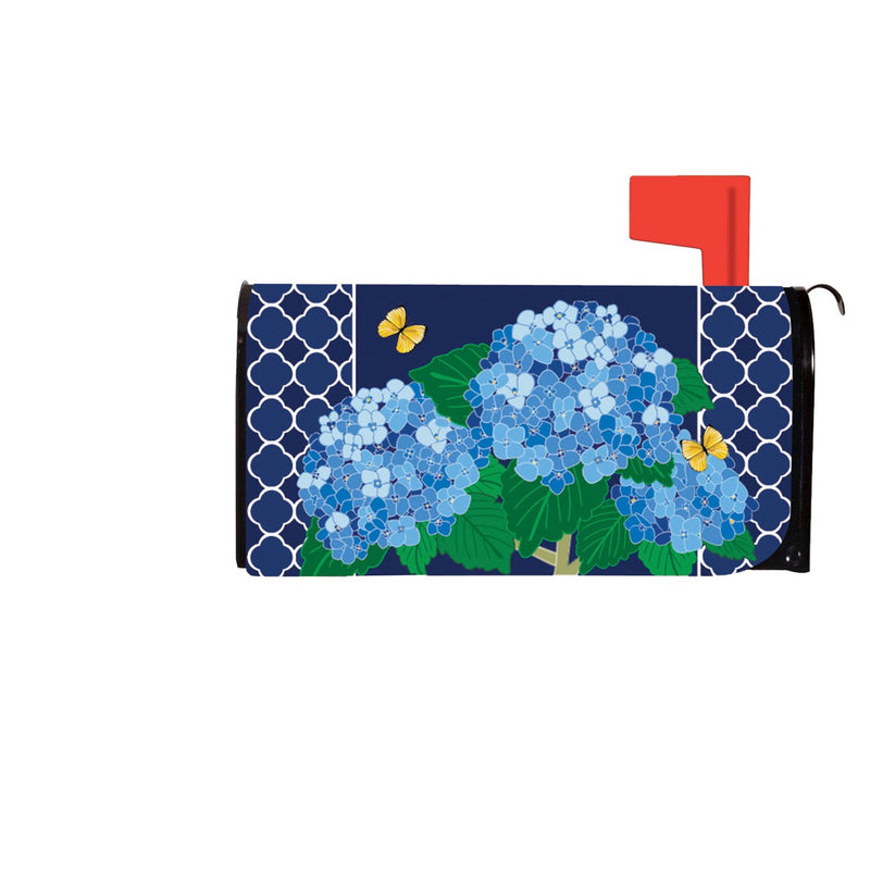 Evergreen Mailbox Cover,Hydrangea Blossoms Mailbox Cover,20.5x18x0.1 Inches