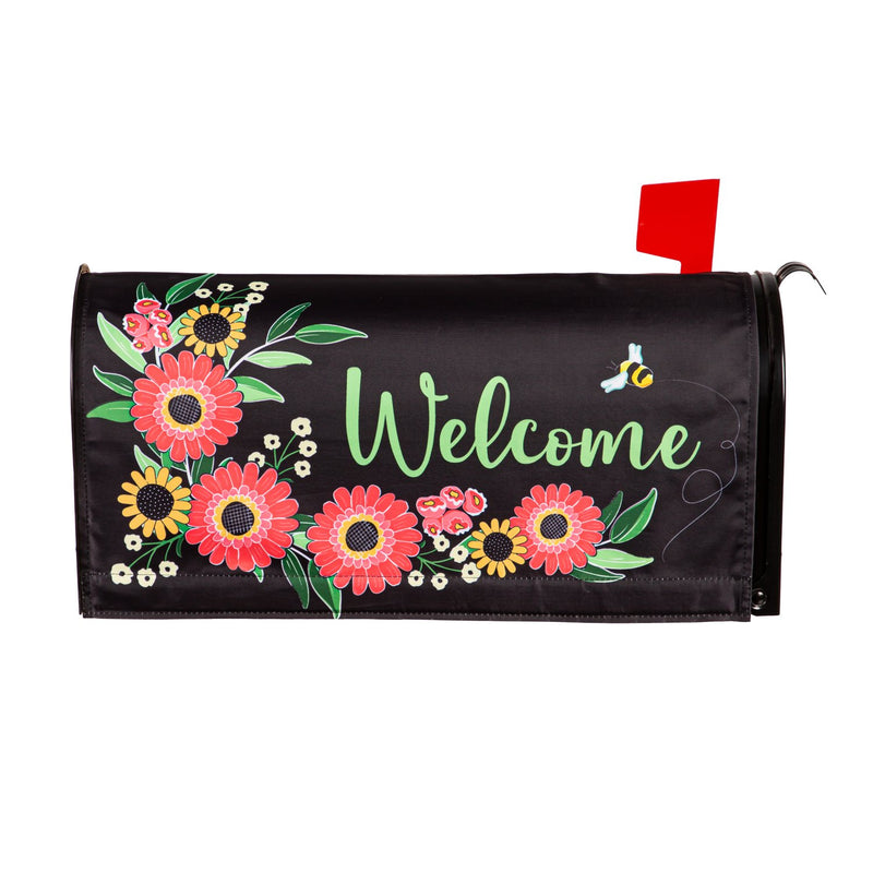 Evergreen Mailbox Cover,Welcome Wreath Mailbox Cover,0.1x18x20.5 Inches