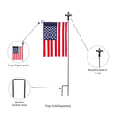 Garden Stand, Fleur de Lis, Black