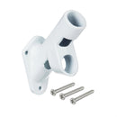 2-Position Aluminum House Flag Bracket, White Finish