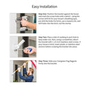 Adjustable Aluminum House Flag Bracket, White Finish