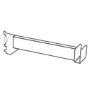 8" Hang rail Brackets for 0.5" Slot Standard, White, Set of 2