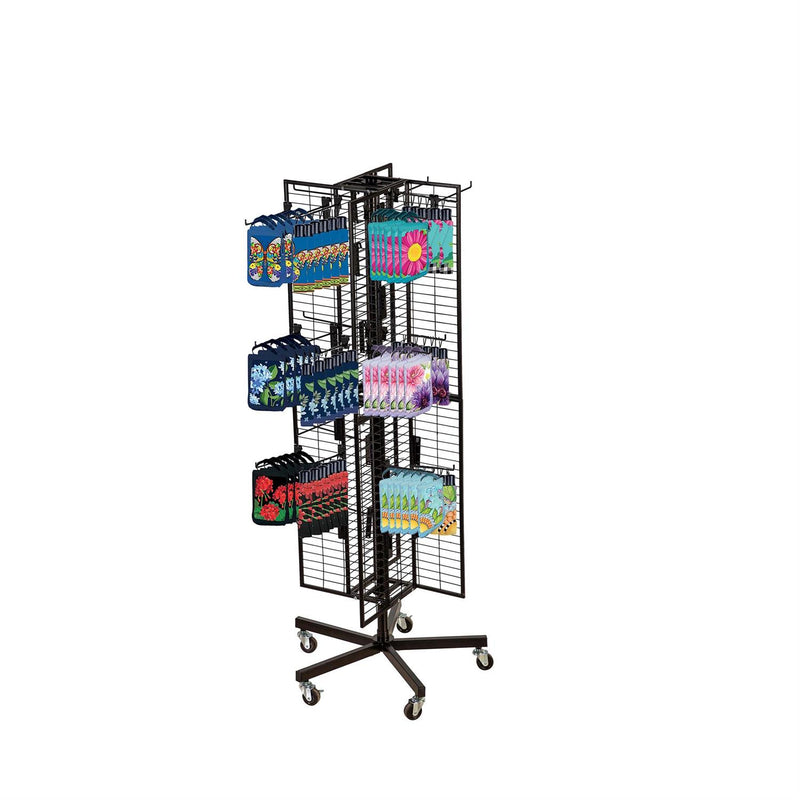 Flag Grid Display with Pinwheel Holder