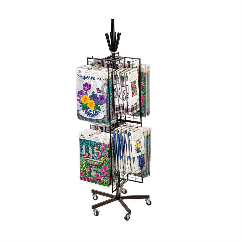 Flag Grid Display with Pinwheel Holder