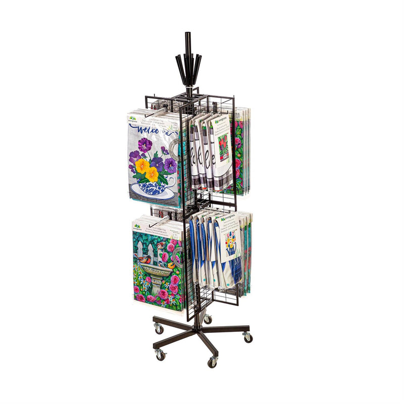 Flag Grid Display with Pinwheel Holder