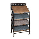 4-Shelf Metal Evergreen Floor Mat Display