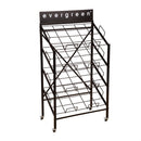 4-Shelf Metal Evergreen Floor Mat Display