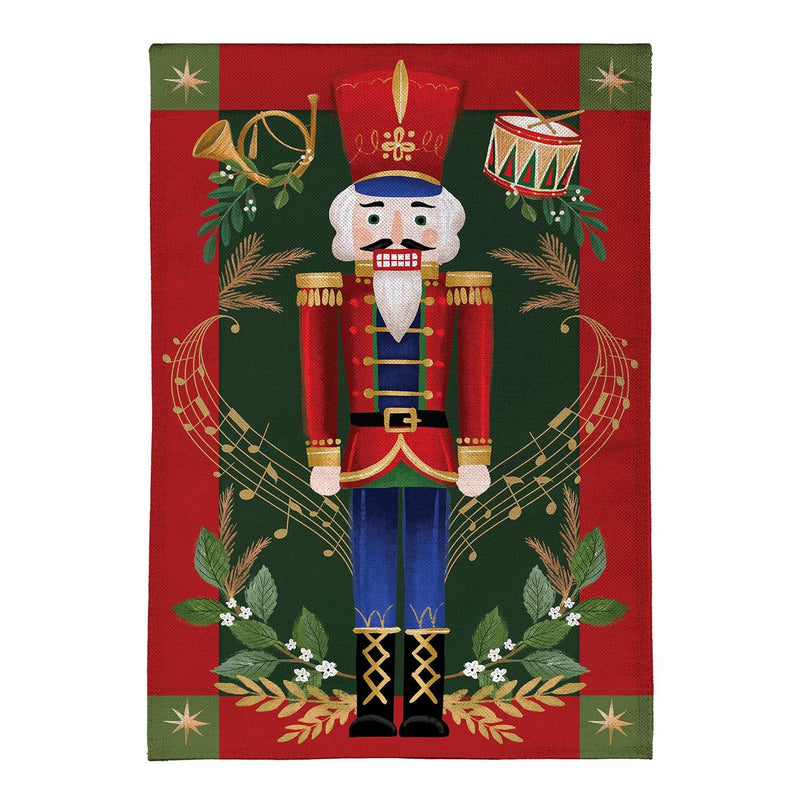 Joyful Traditions Double Sided Burlap House Flag