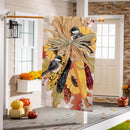 Ornamental Corn Burlap House Flag