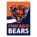 Chicago Bears Burlap Flag House Size