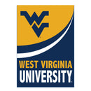West Virginia University Burlap Flag House Size