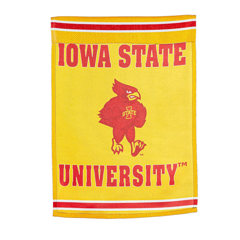 Embossed Suede Flag, House Size, Iowa State University