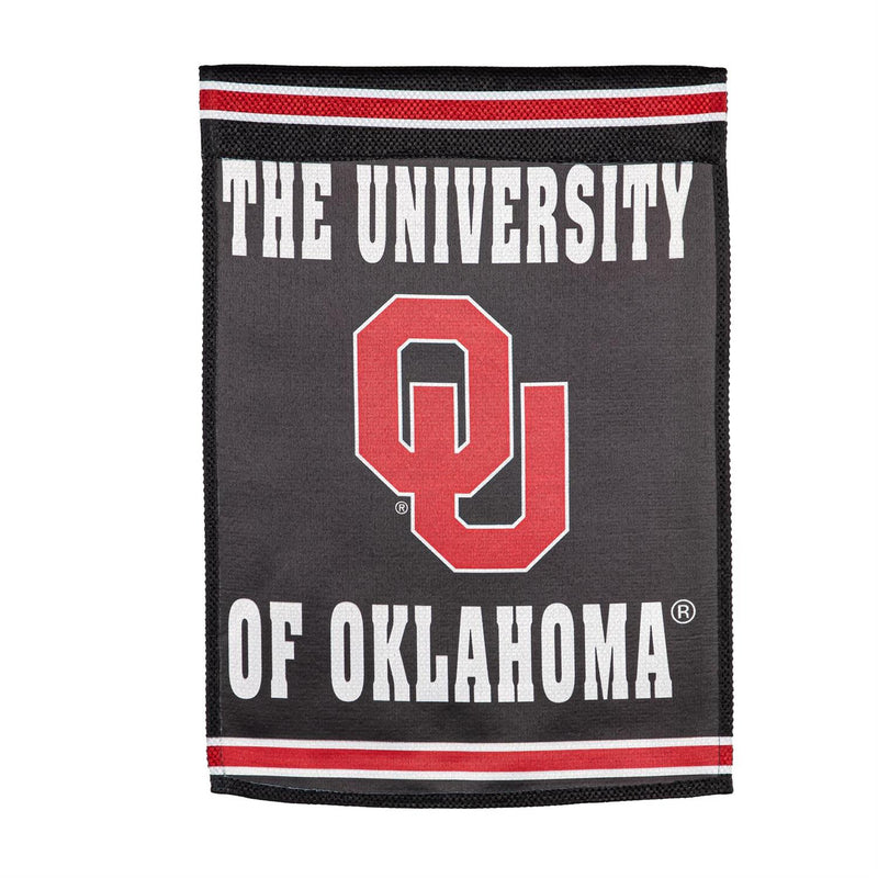 Embossed Suede Flag, House Size, University of Oklahoma