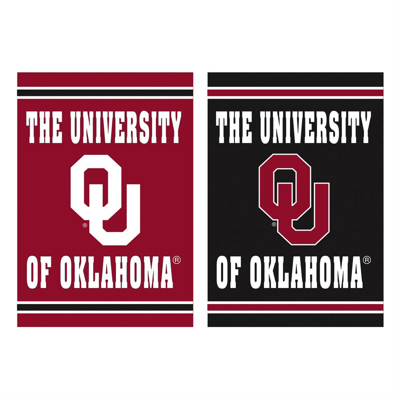 Embossed Suede Flag, House Size, University of Oklahoma