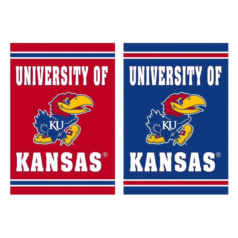 Embossed Suede Flag, House Size, University of Kansas