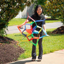 Ever Fliers Rainbow Geometric Kite with Reel