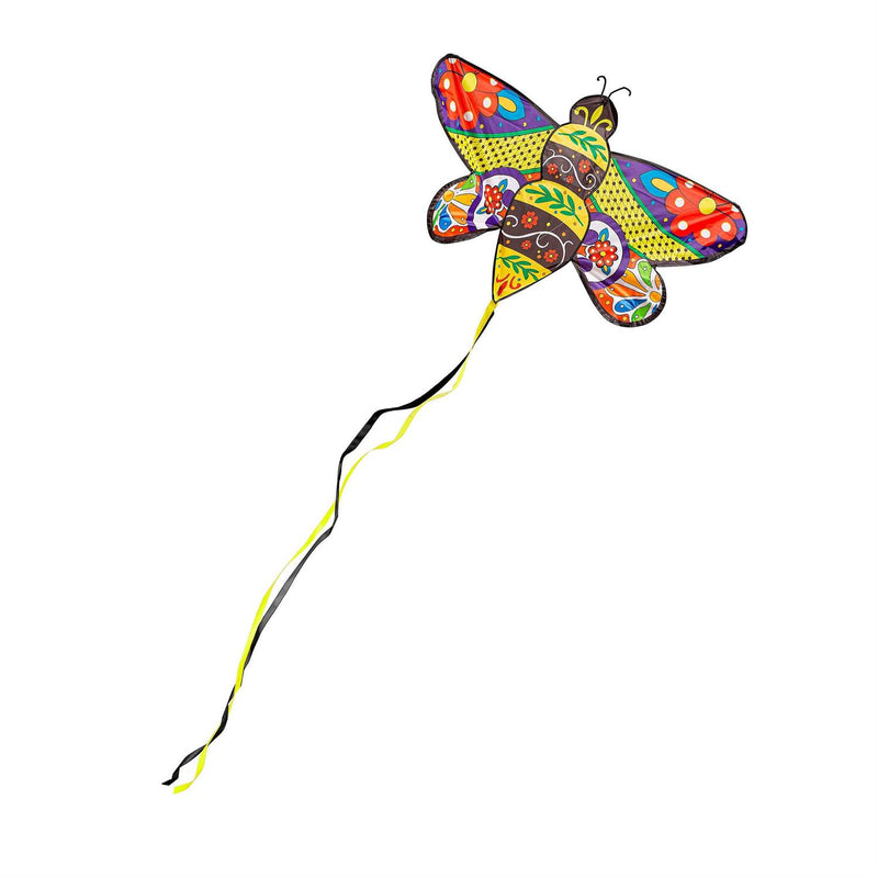 Ever Fliers Talavera Bee Kite with Tail and Reel