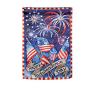 Independence Day Fireworks House Lustre Flag