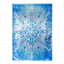 Vibrant Snowflake Lustre House Flag