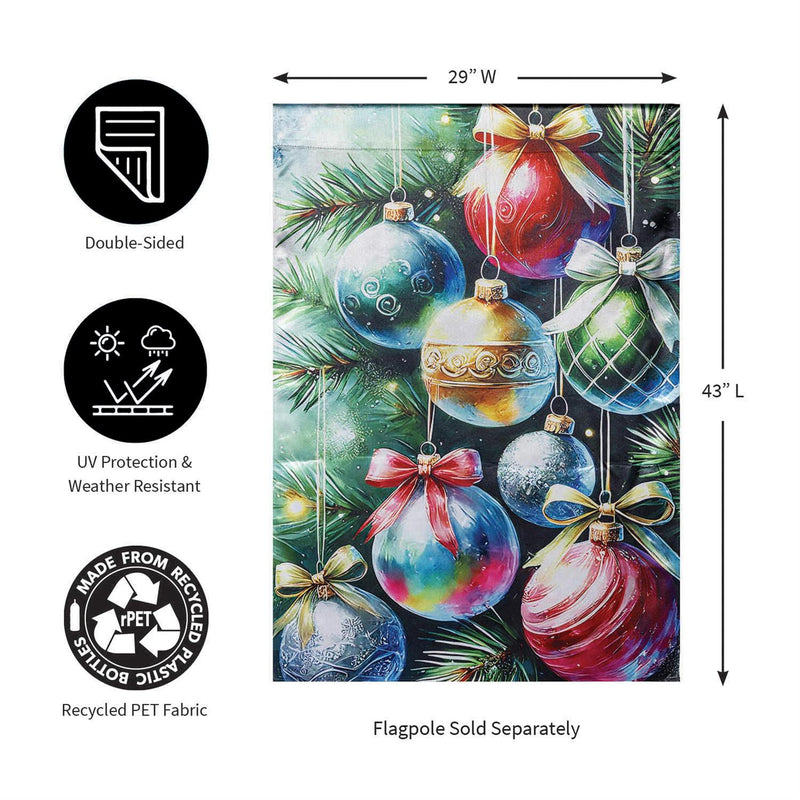 Holiday Ornaments Lustre House Flag