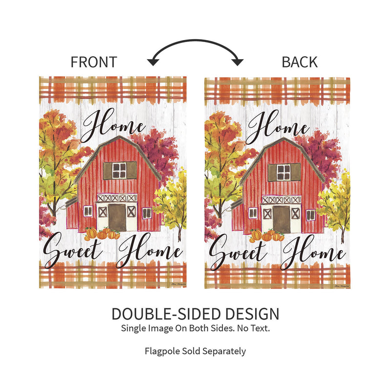 Home Sweet Home Moire House Flag