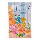 Home Sweet Home Citrus Moire House Flag