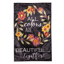 All Colors are Beautiful Together Moire House Flag
