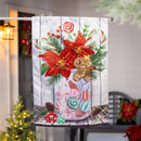 Floral Candy Jar Moire House Flag