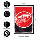 Detroit Red Wings DS Burlap House Flag
