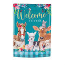 Sweet Farm Friends Suede House Flag