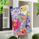English House Florals Suede House Flag