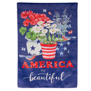 America the Beautiful Suede House Flag