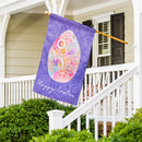 Rainbow Egg Suede House Flag