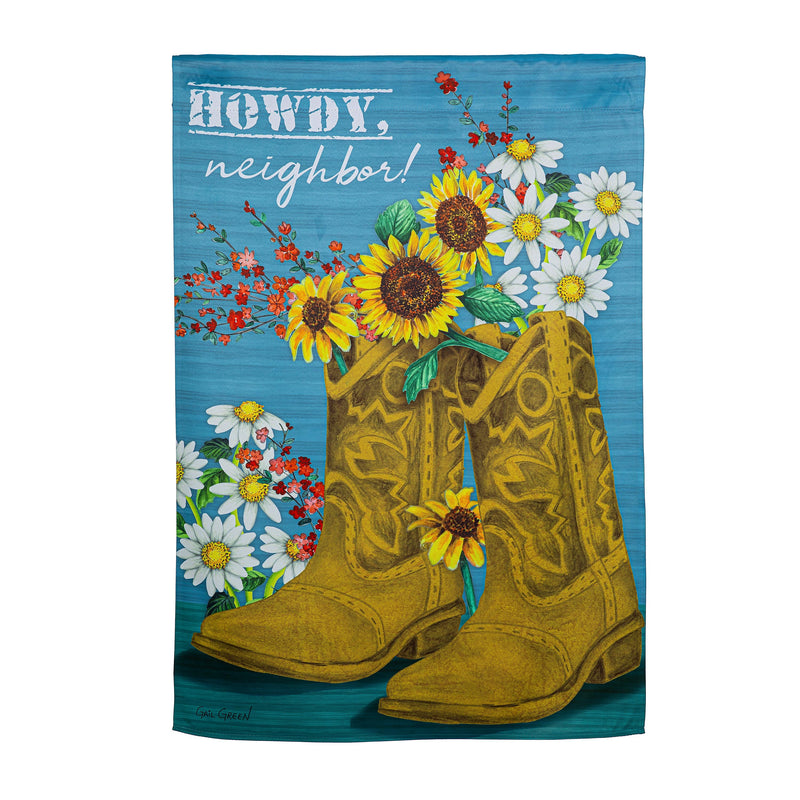 Western Boots Suede House Flag