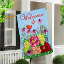 Spring Floral Suede House Flag