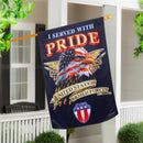 I Served With Pride Suede House Flag