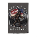 Don't Stop Believin' Suede House Flag