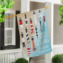 East Coast Lights Suede House Flag