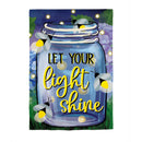 Let Your Light Shine Suede House Flag